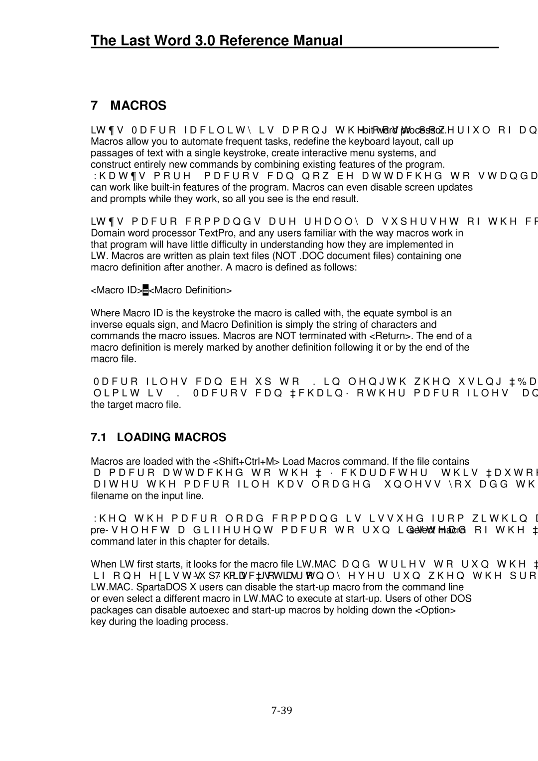 Atari XL manual Loading Macros 