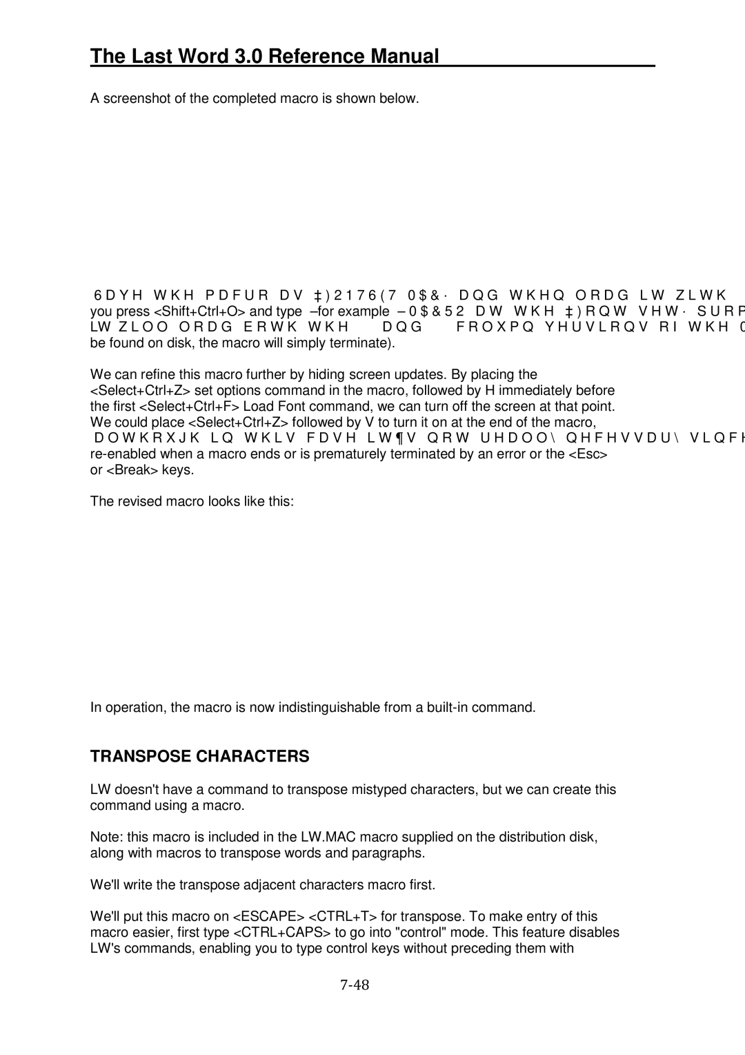 Atari XL manual Transpose Characters 