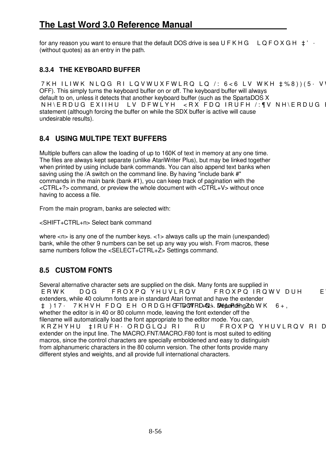 Atari XL manual Using Multipe Text Buffers, Custom Fonts, Keyboard Buffer 