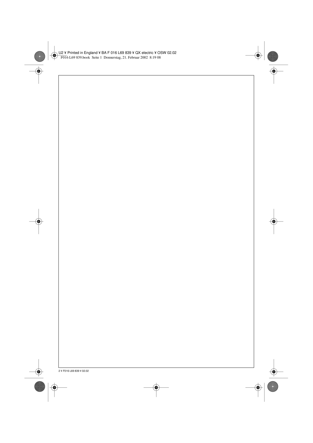 Atco QX operating instructions F016 L69 839 