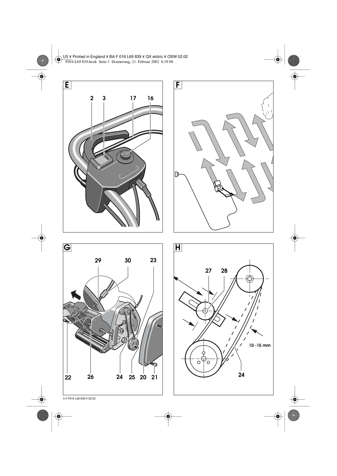 Atco QX operating instructions 10 -15 mm 