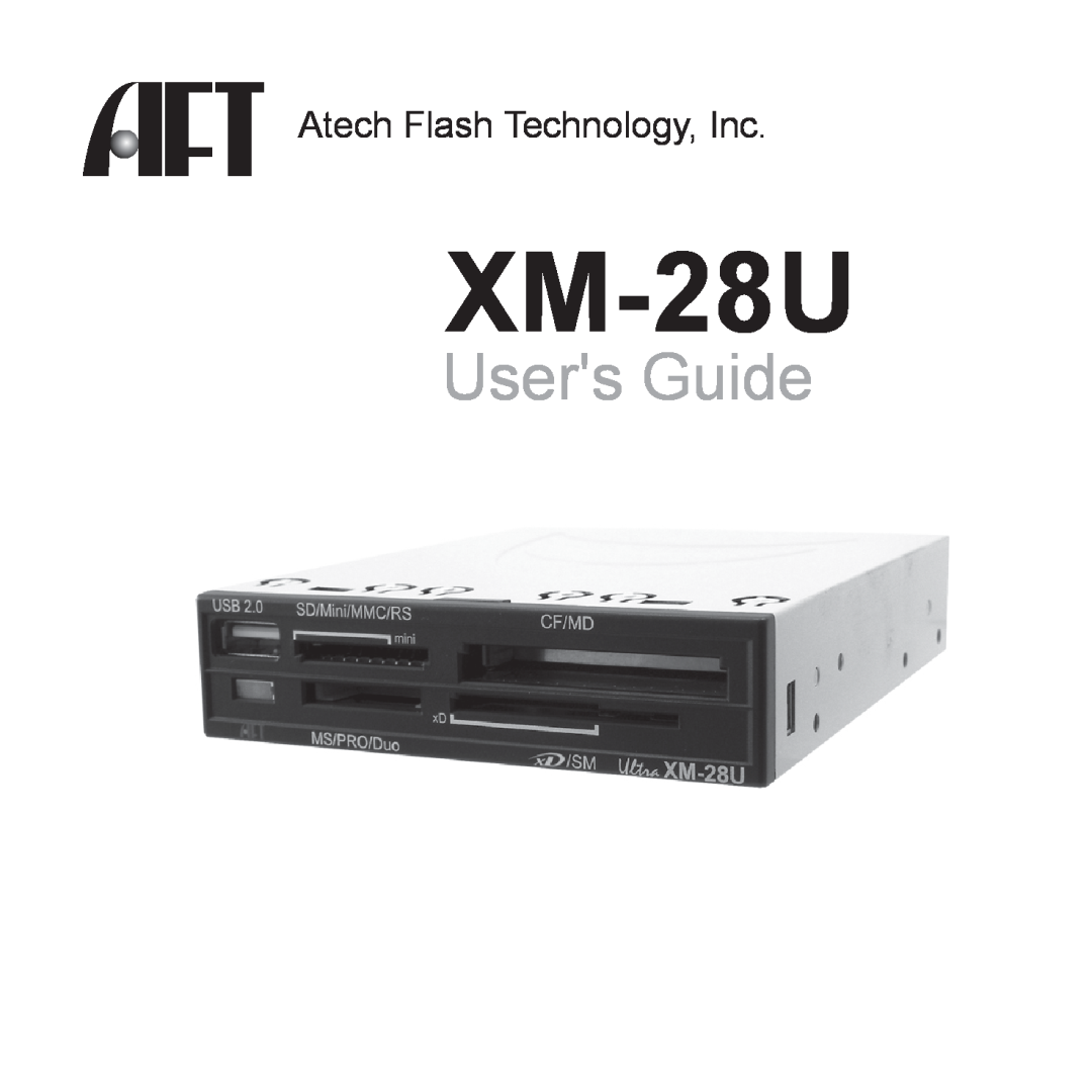Atech Flash Technology XM-28U manual Users Guide, Atech Flash Technology, Inc 