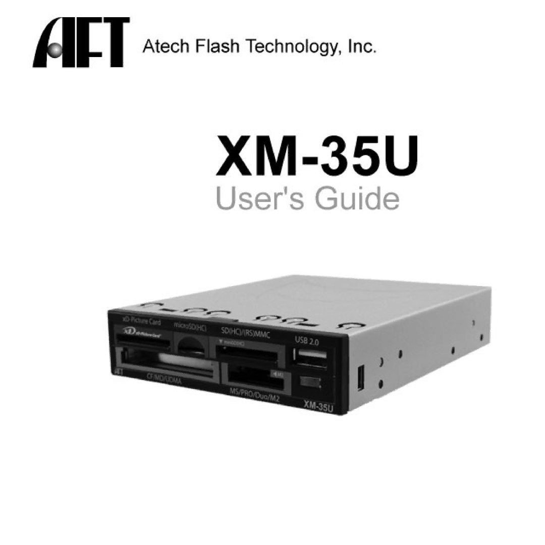 Atech Flash Technology XM-35U manual 