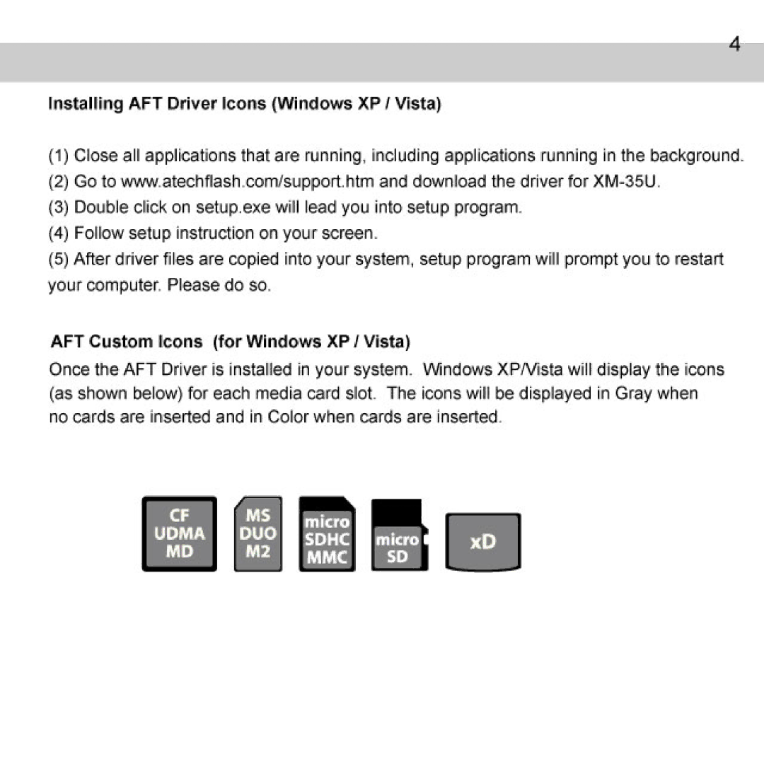 Atech Flash Technology XM-35U manual 