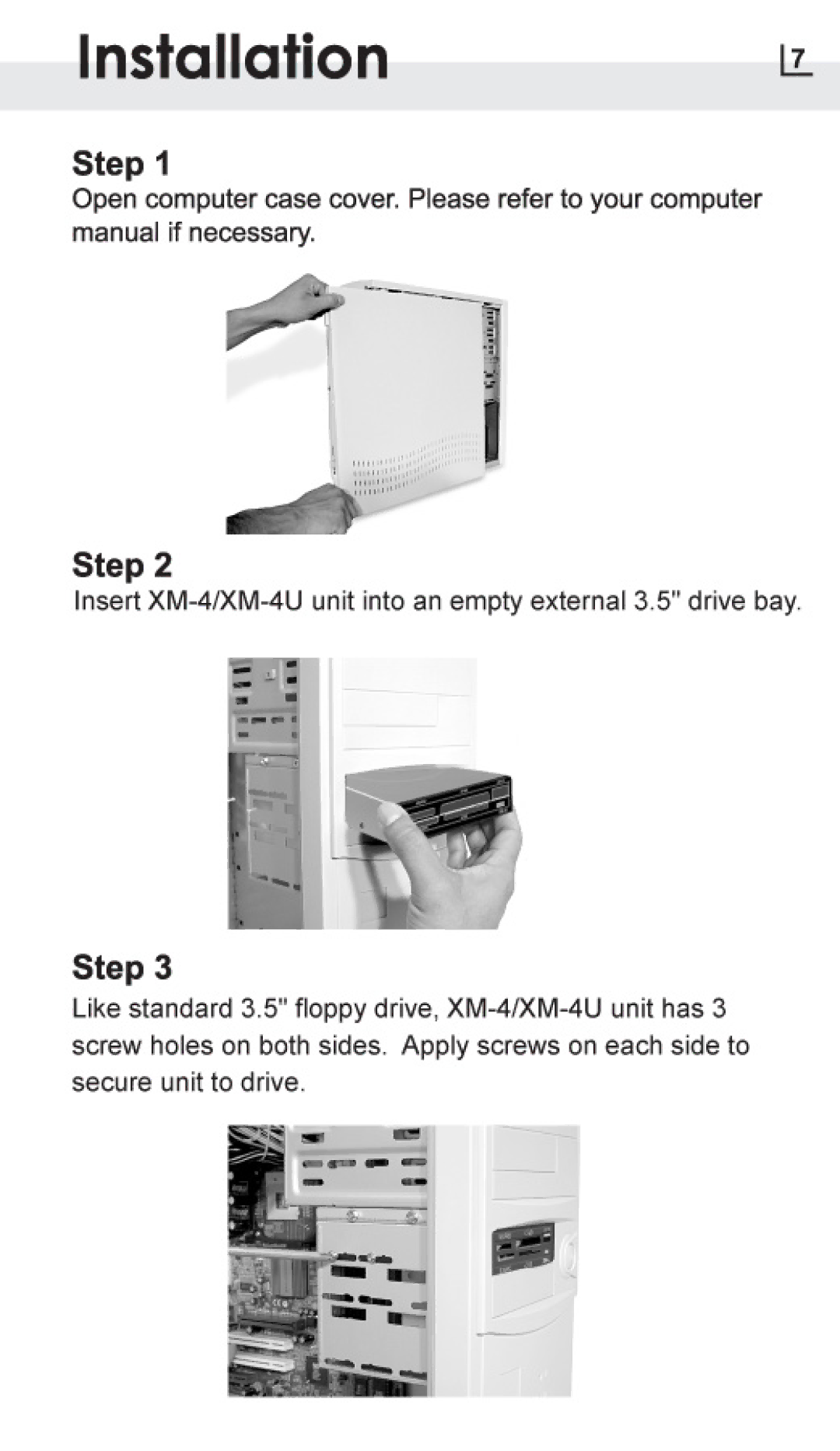 Atech Flash Technology XM-4U manual 