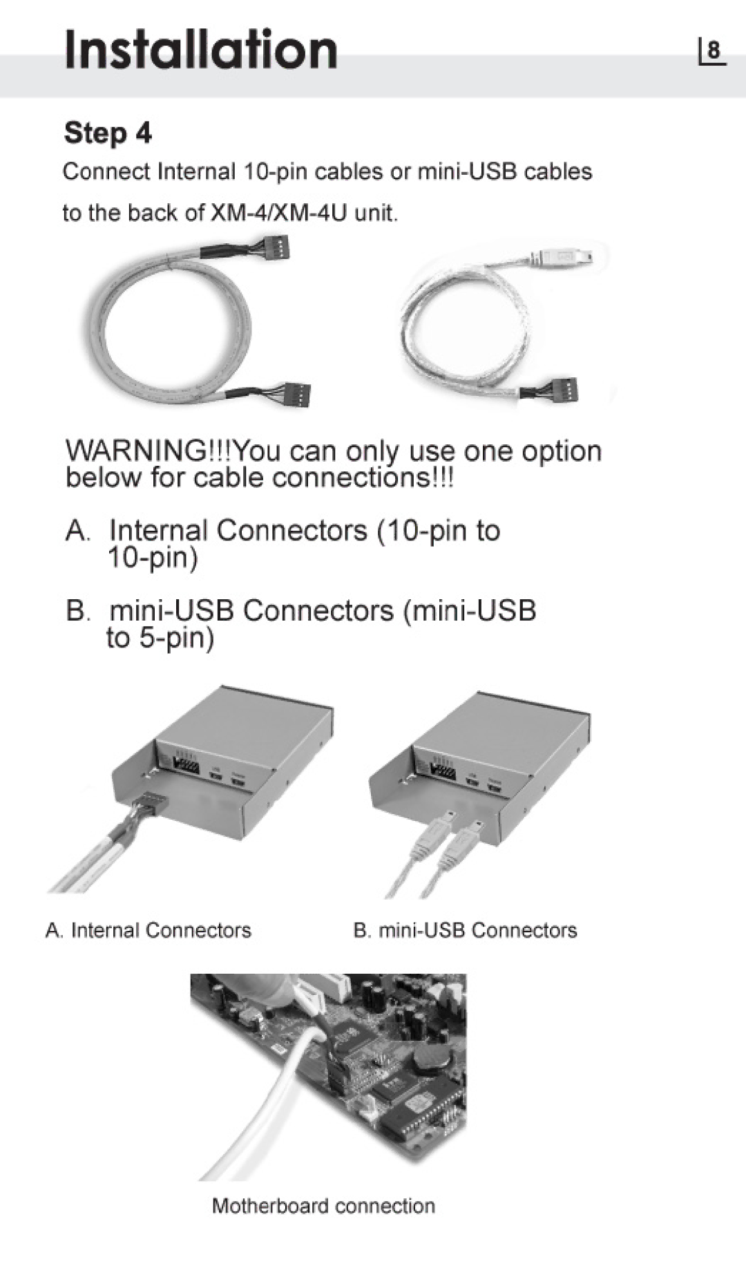 Atech Flash Technology XM-4U manual 