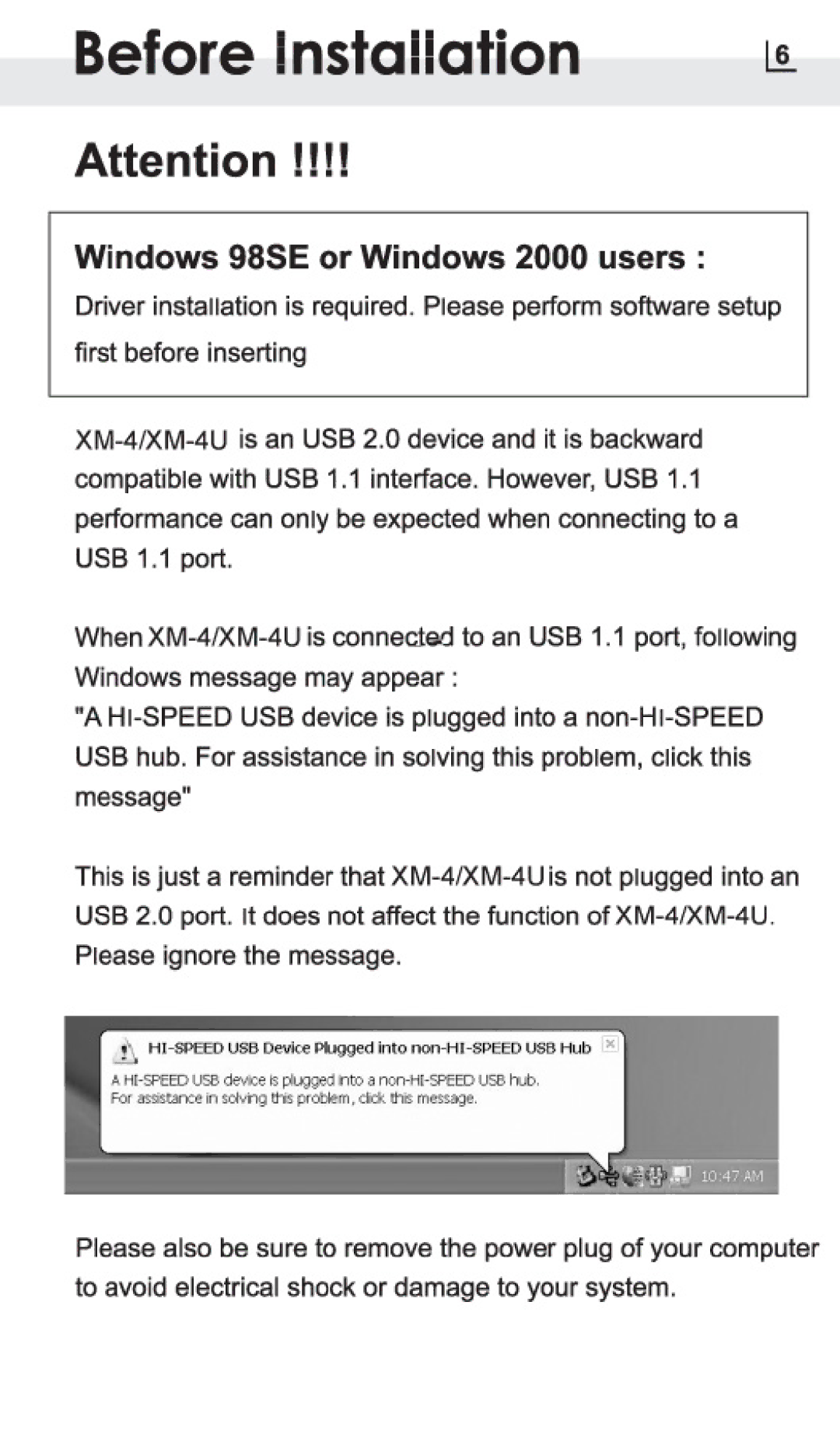 Atech Flash Technology XM-4U manual 