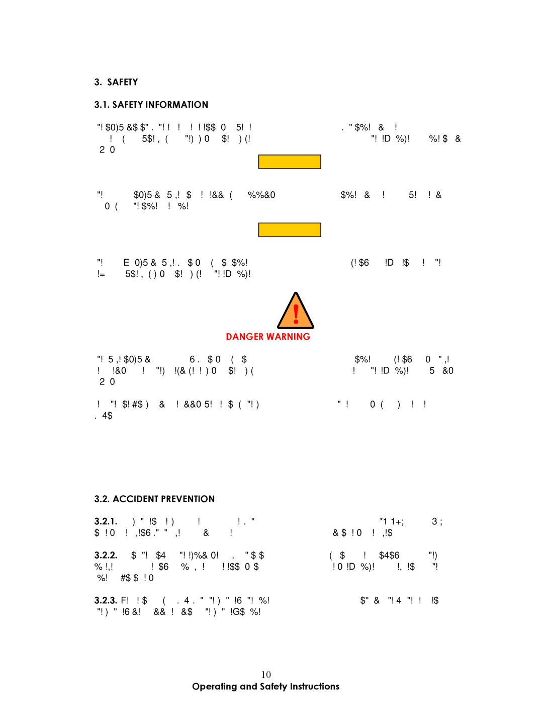 Atech Tech SKAT-02 P, SKAT-02 M, PEGASUS-02 M, PEGASUS-02 P manual Safety Safety Information, Accident Prevention 