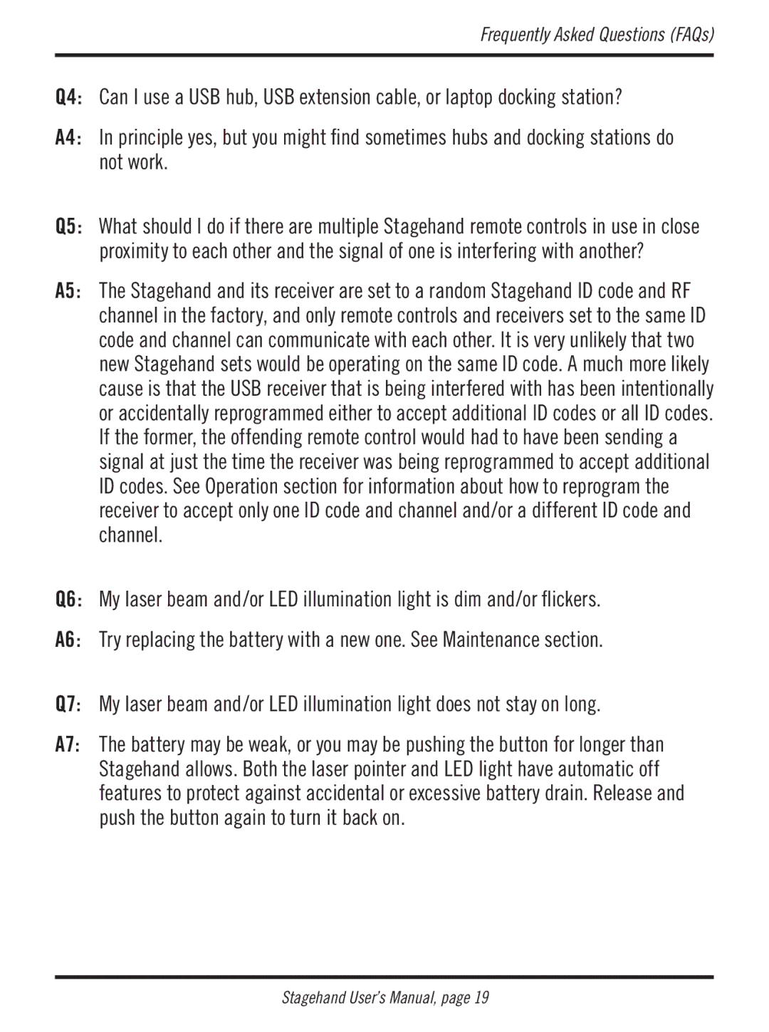 Atek electronic RM200 user manual Frequently Asked Questions FAQs 