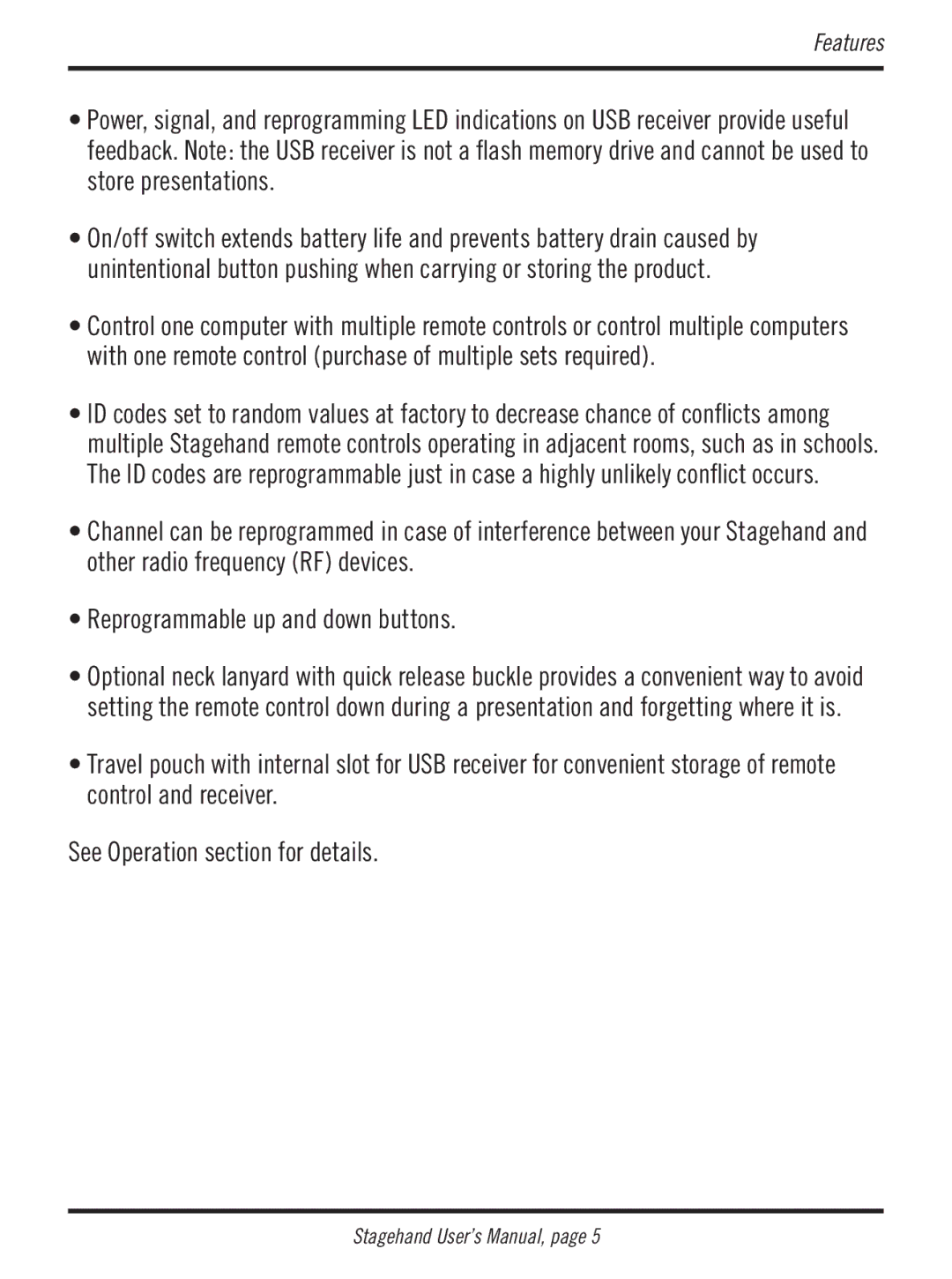 Atek electronic RM200 user manual Features 