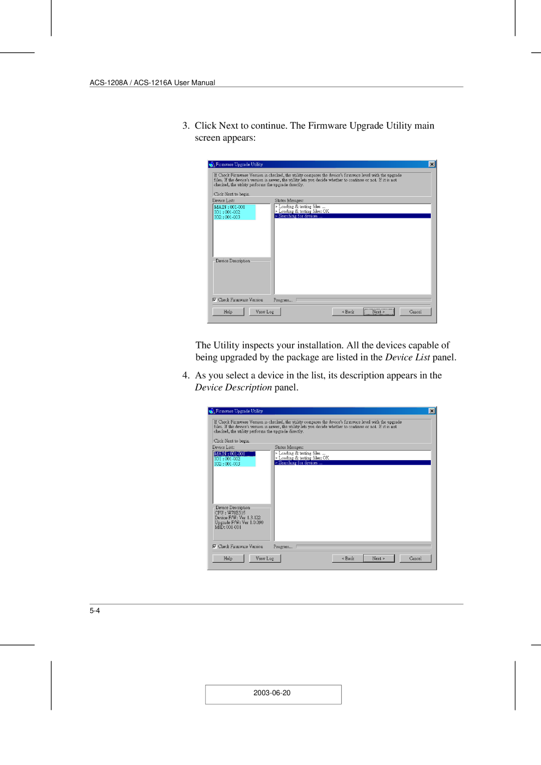 ATEN Technology ACS-1208A user manual 2003-06-20 