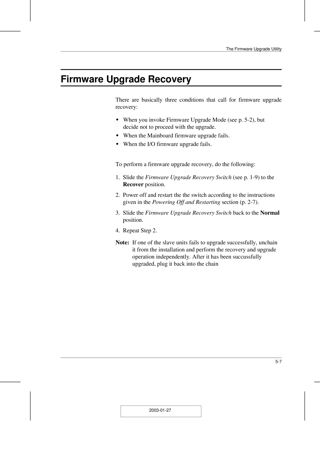 ATEN Technology ACS-1208AL, ACS-1216AL user manual Firmware Upgrade Recovery 