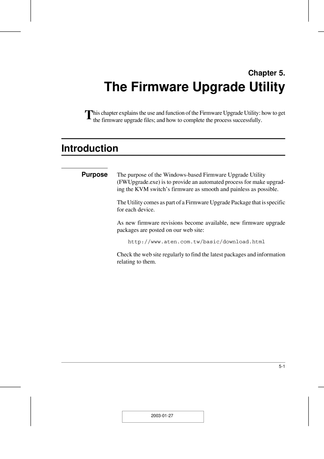 ATEN Technology ACS-1216AL, ACS-1208AL user manual Firmware Upgrade Utility, Introduction 