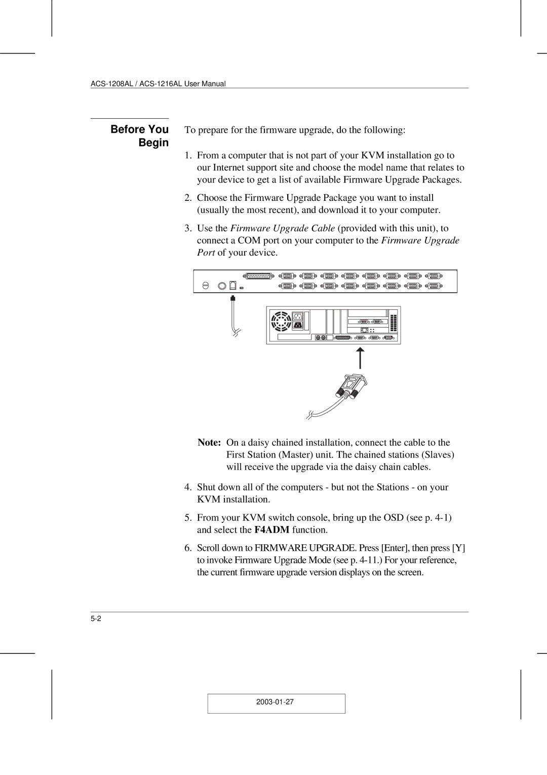 ATEN Technology ACS-1208AL, ACS-1216AL user manual Begin 