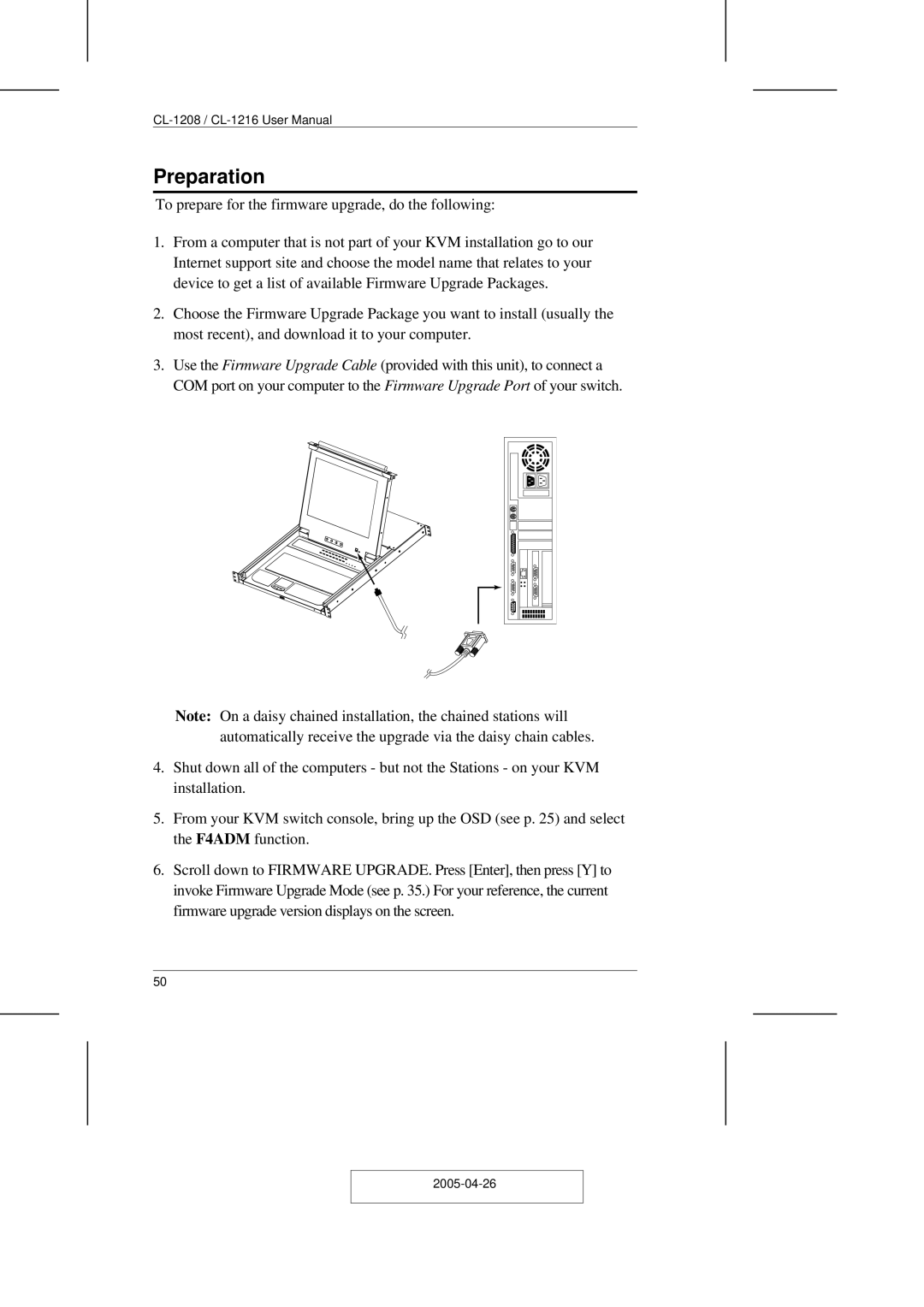 ATEN Technology CL-1208, CL-1216 user manual Preparation 