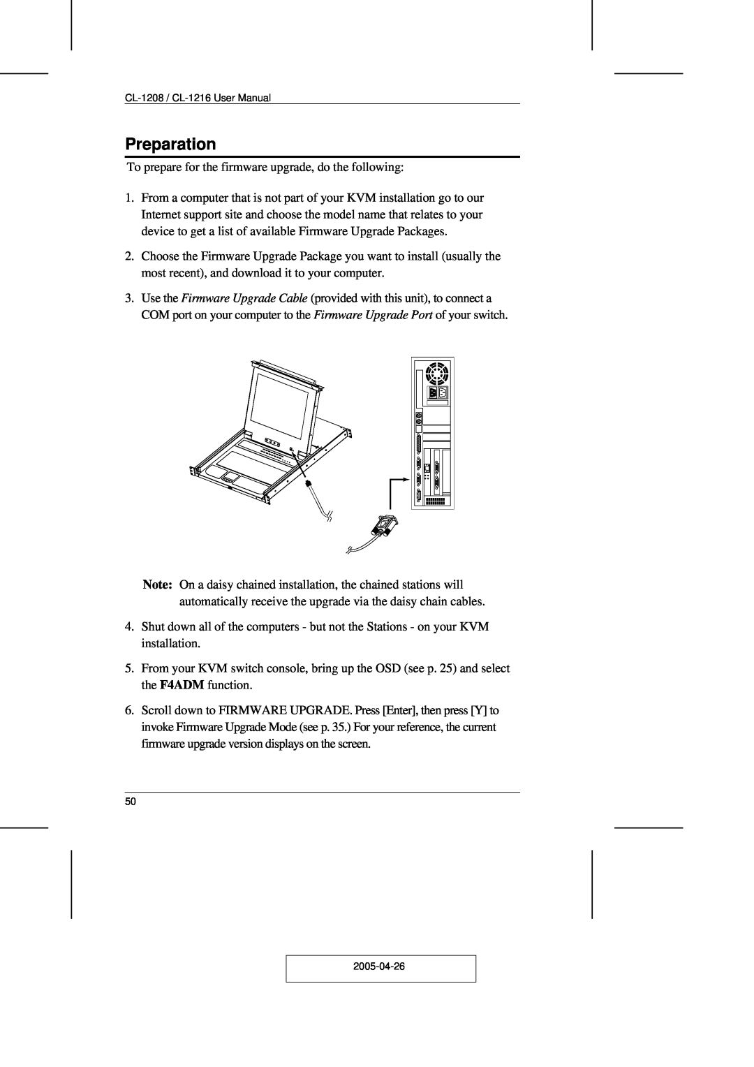 ATEN Technology CL-1208, CL-1216 user manual Preparation 
