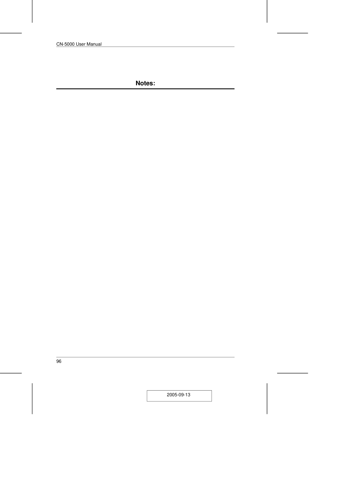 ATEN Technology CN-5000 user manual 2005-09-13 