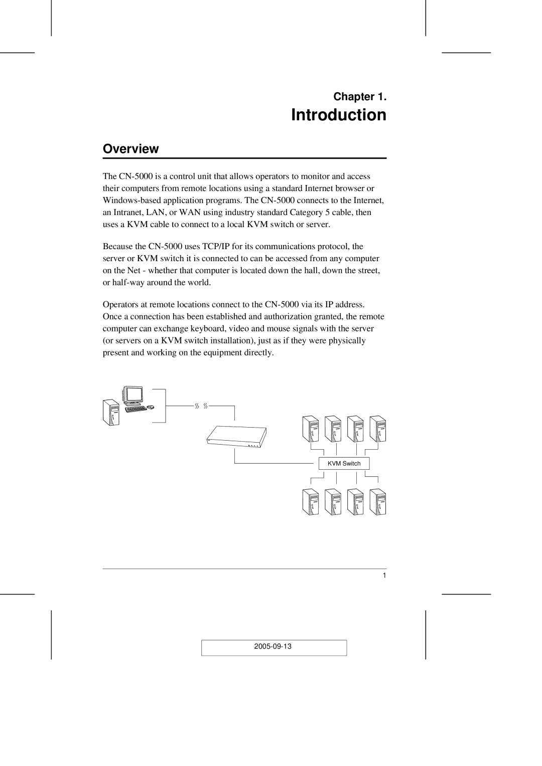 ATEN Technology CN-5000 user manual Overview, Chapter 