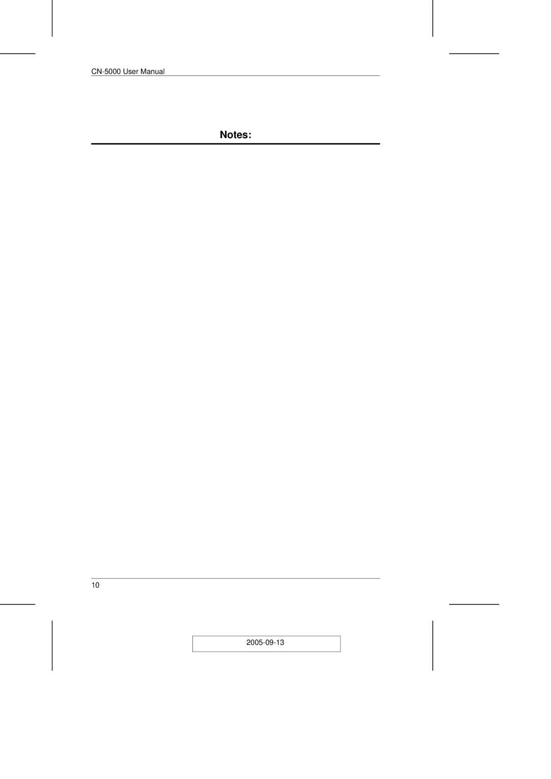 ATEN Technology CN-5000 user manual 2005-09-13 