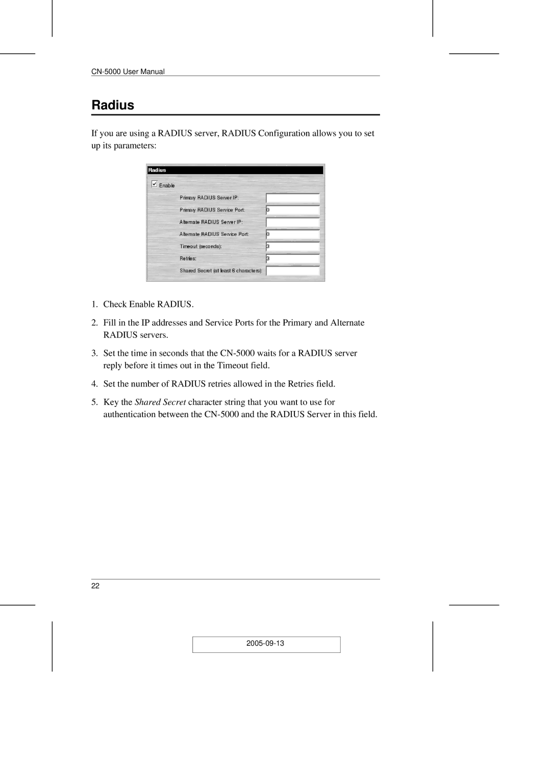 ATEN Technology CN-5000 user manual Radius 