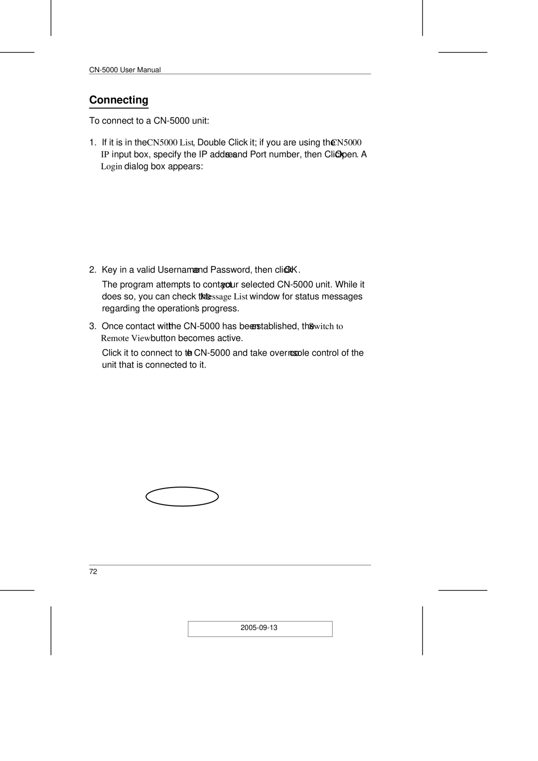 ATEN Technology CN-5000 user manual Connecting 