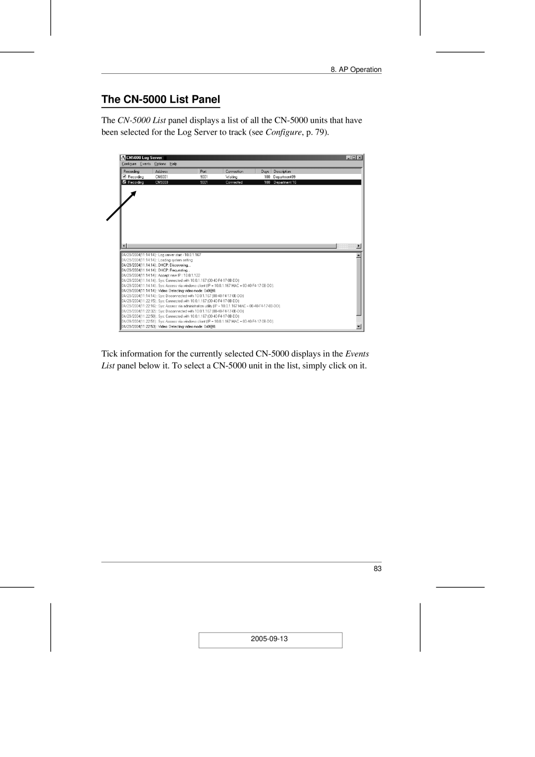 ATEN Technology user manual CN-5000 List Panel 