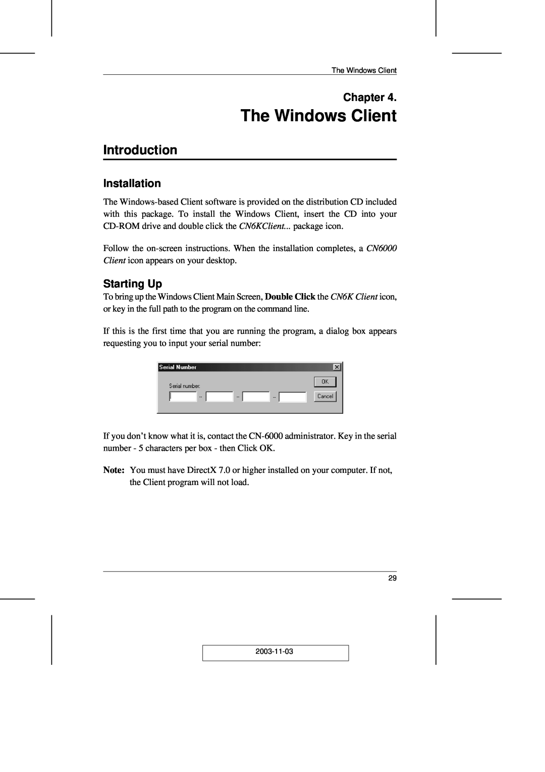 ATEN Technology CN-6000 user manual The Windows Client, Introduction, Chapter, Installation, Starting Up 