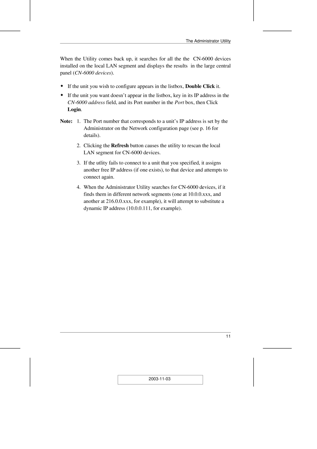 ATEN Technology CN-6000 user manual Administrator Utility 