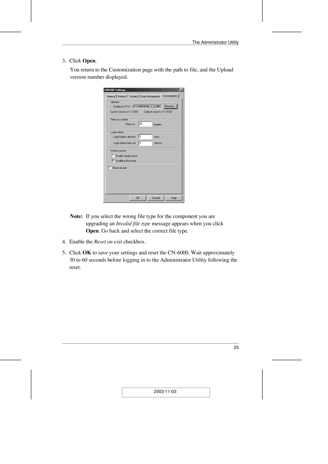 ATEN Technology CN-6000 user manual Administrator Utility 