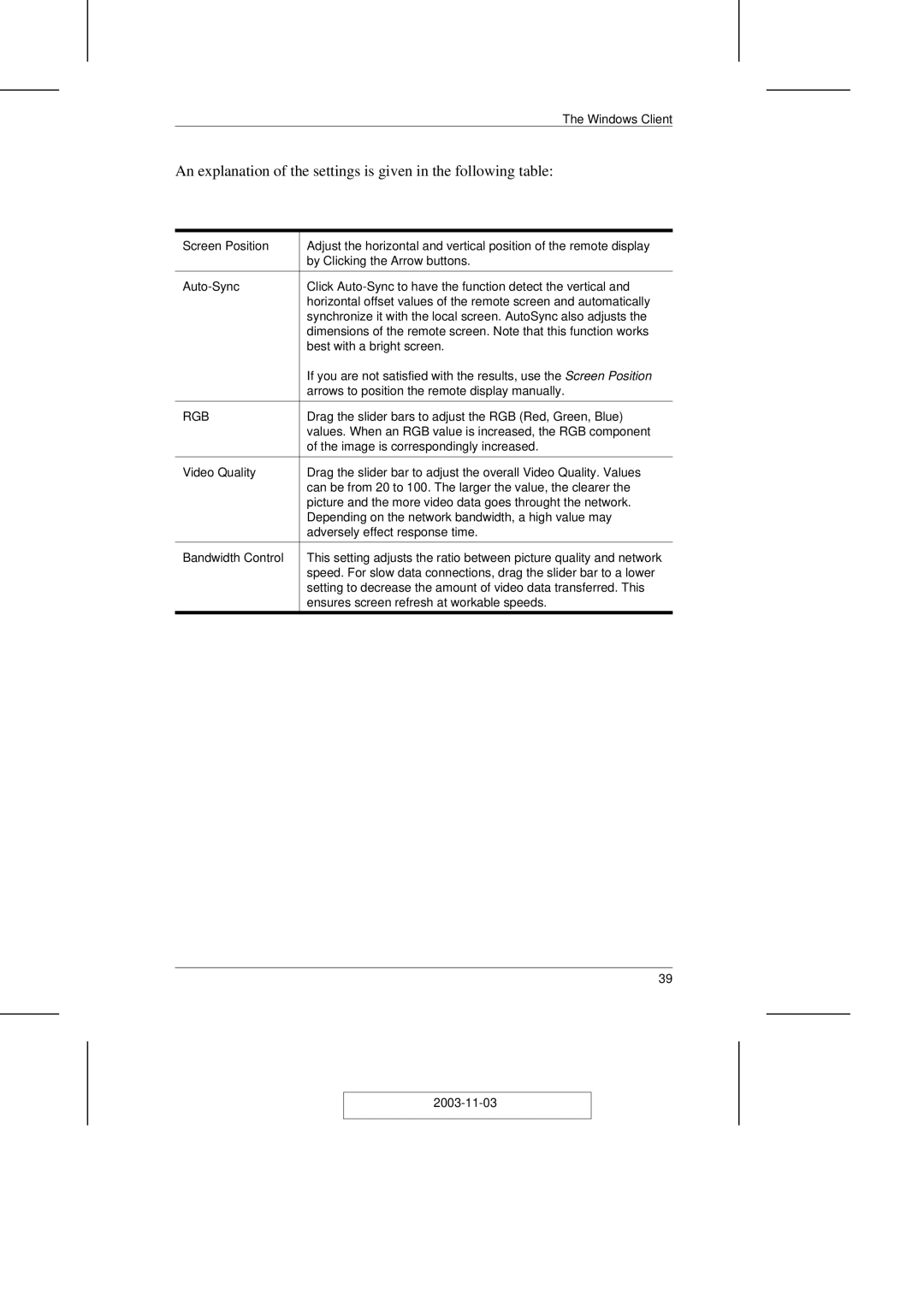 ATEN Technology CN-6000 user manual Rgb 