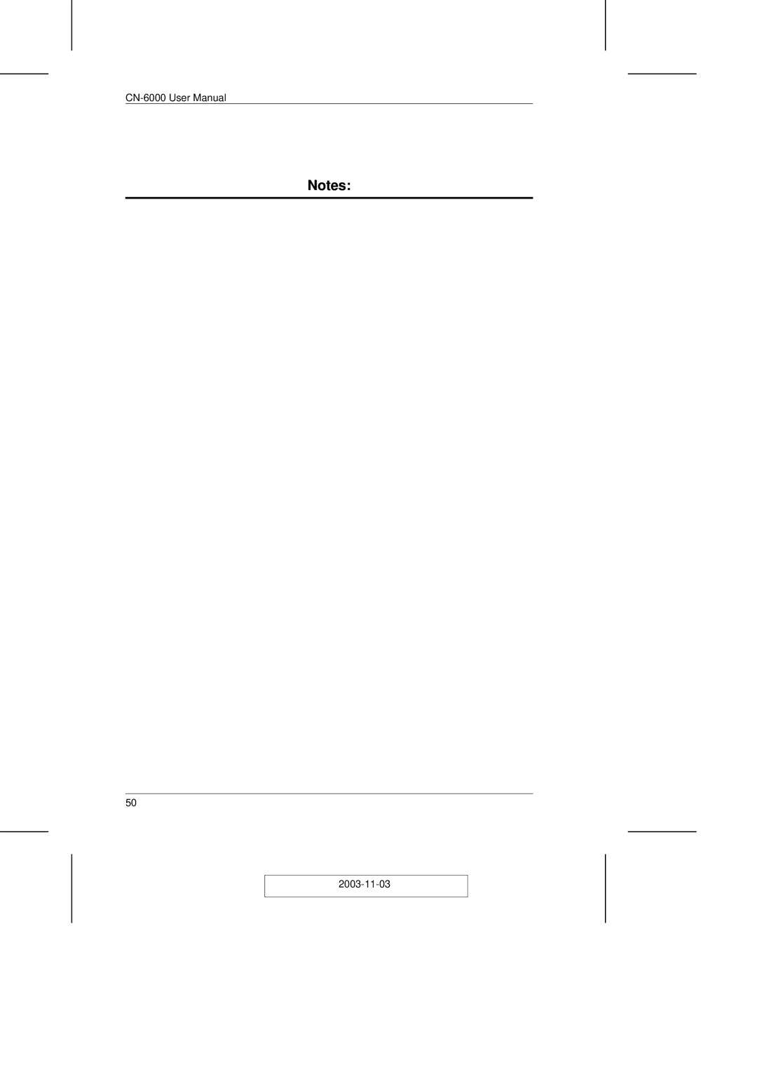 ATEN Technology CN-6000 user manual 2003-11-03 