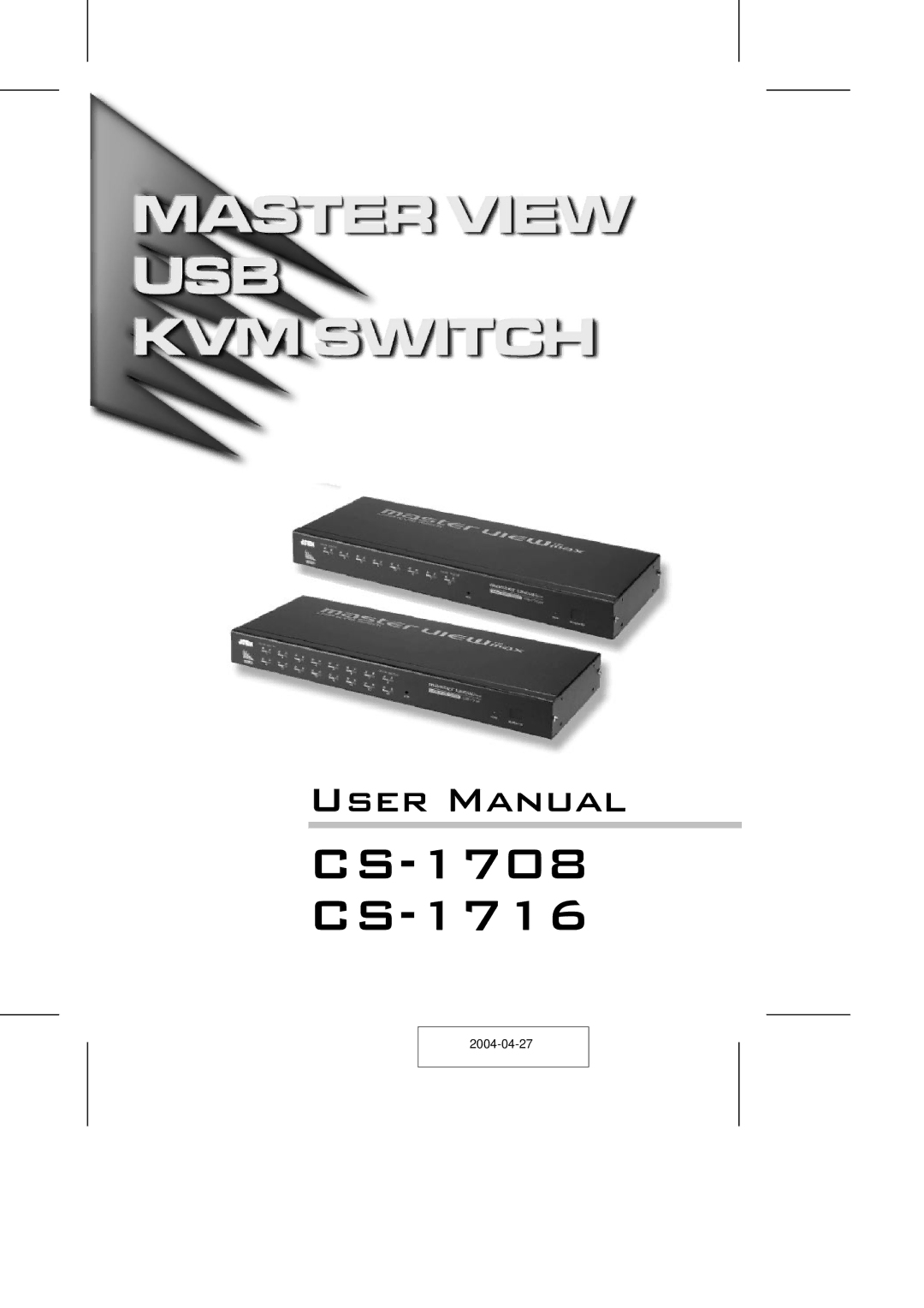 ATEN Technology user manual CS-1708 CS-1716 