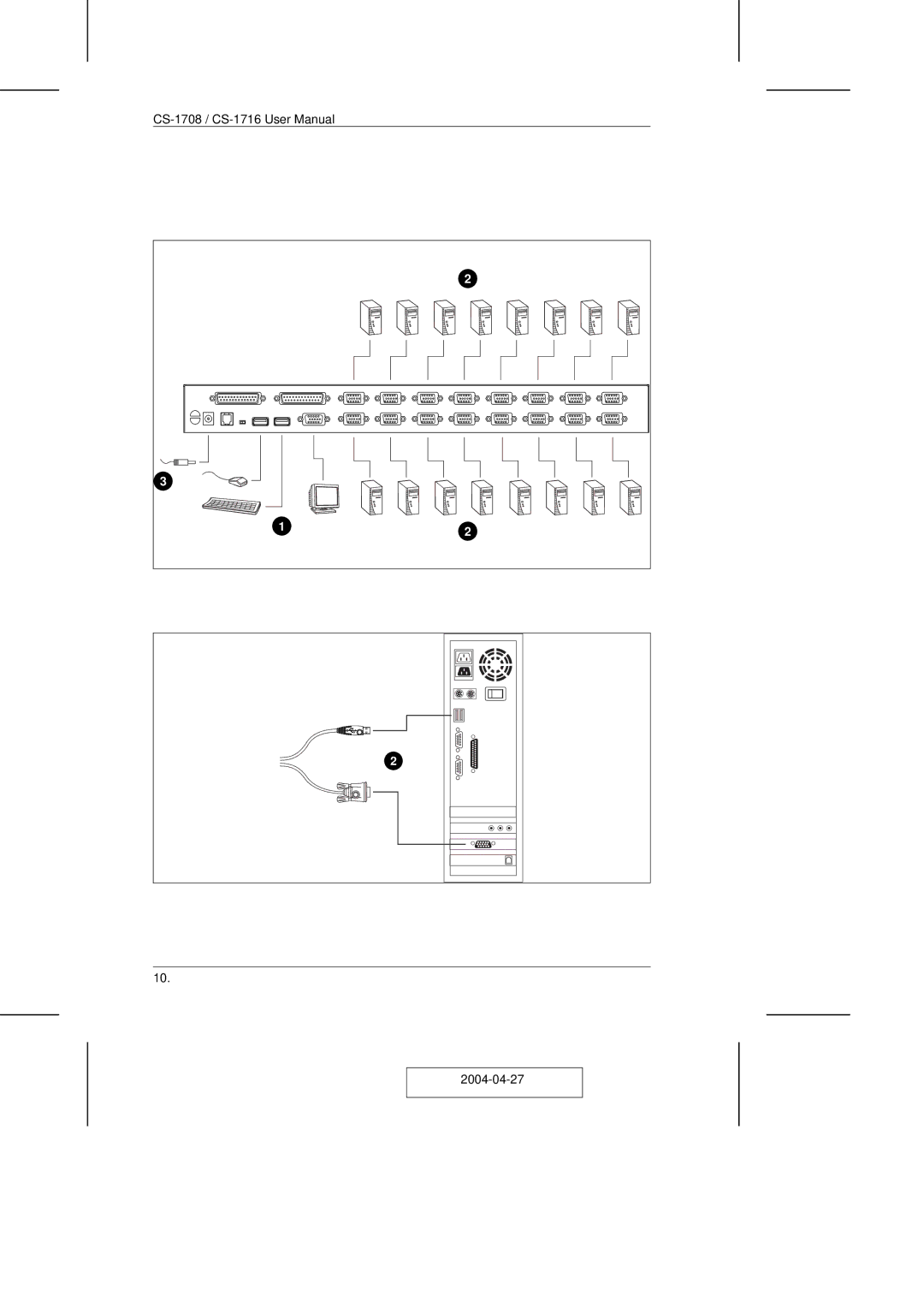 ATEN Technology CS-1708 user manual 2004-04-27 