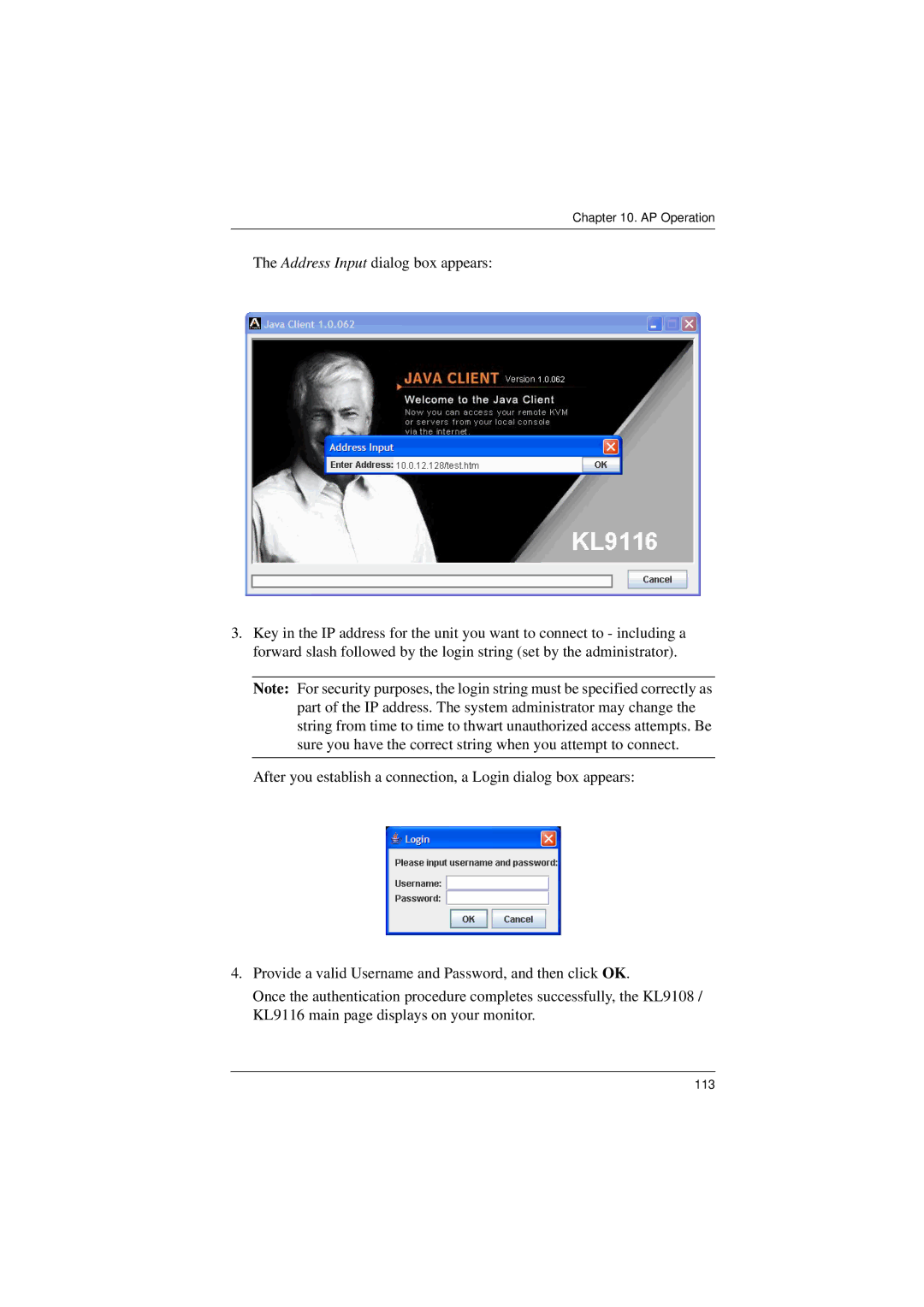 ATEN Technology KL9116, KL9108 user manual 113 