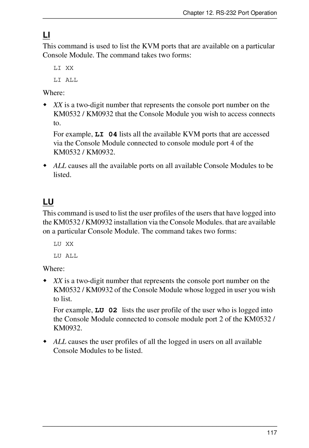 ATEN Technology KM0532, KM0032, KM0932 user manual Li All 