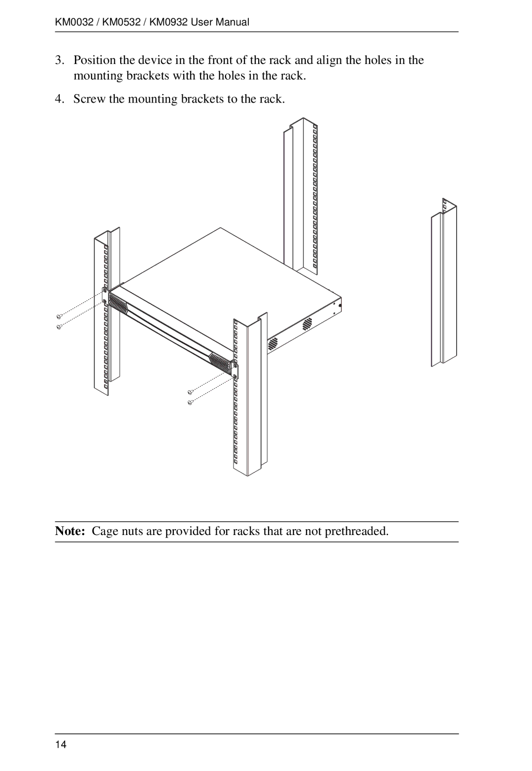 ATEN Technology KM0932, KM0532, KM0032 user manual 