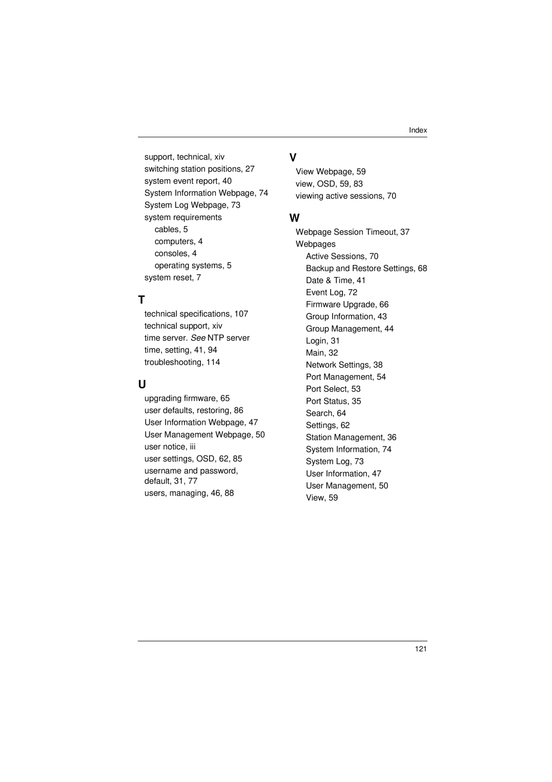 ATEN Technology KM0832 user manual 121 