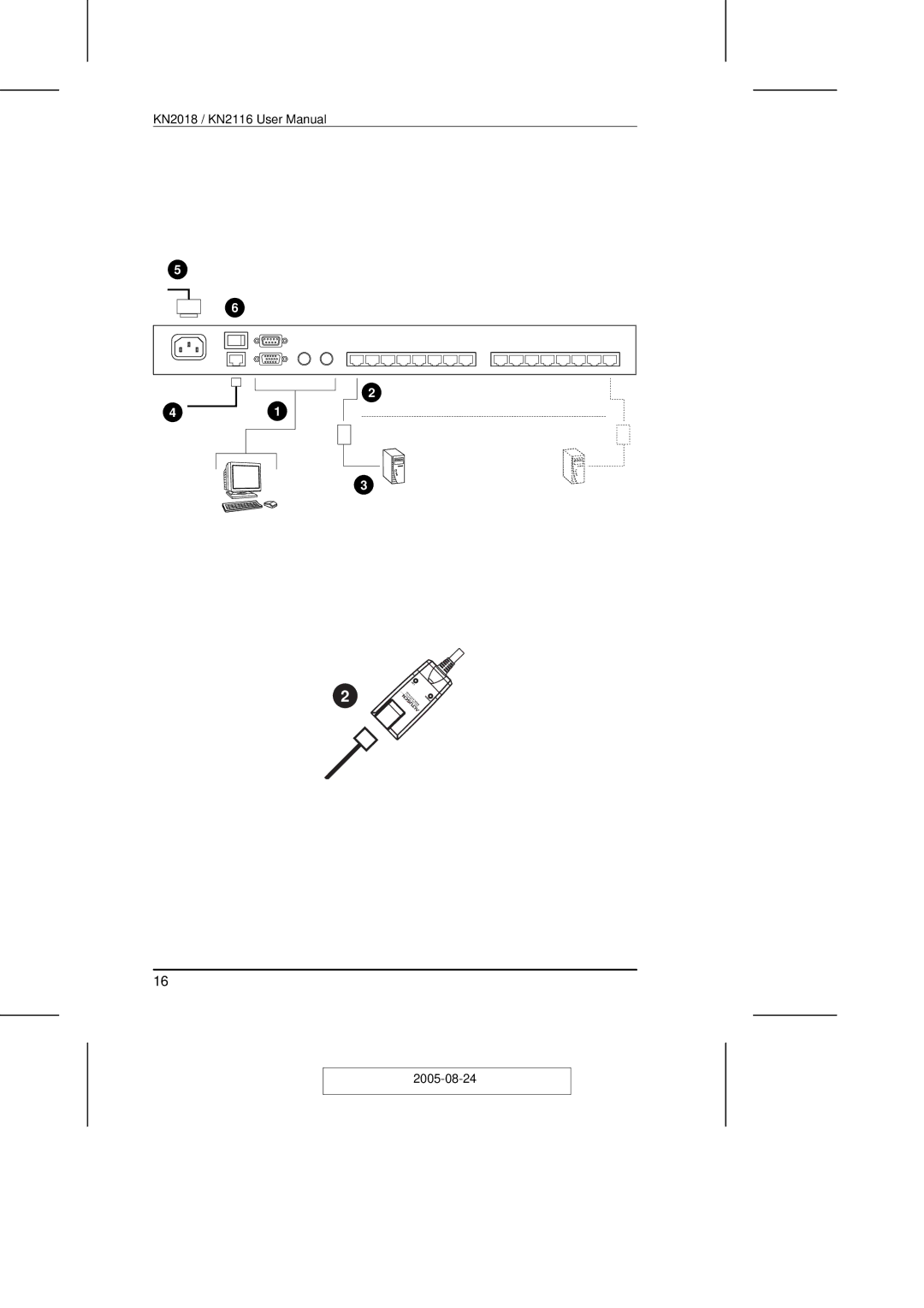 ATEN Technology KN2108 user manual Lin 