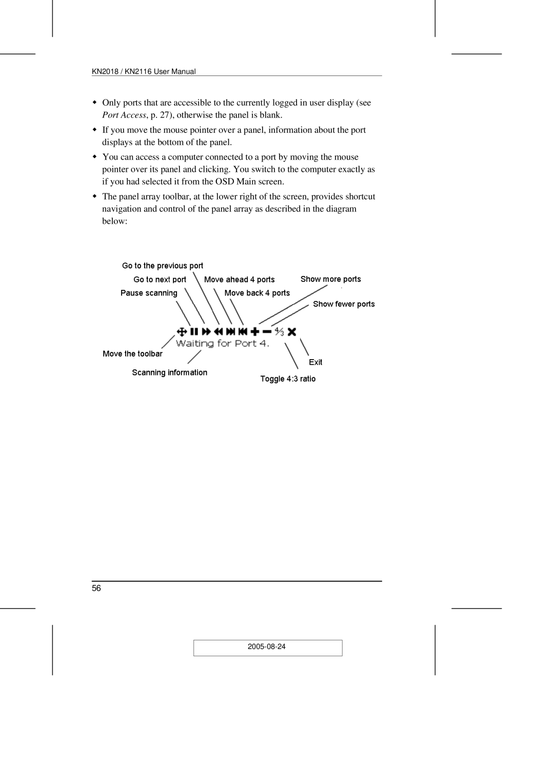 ATEN Technology KN2108 user manual 2005-08-24 