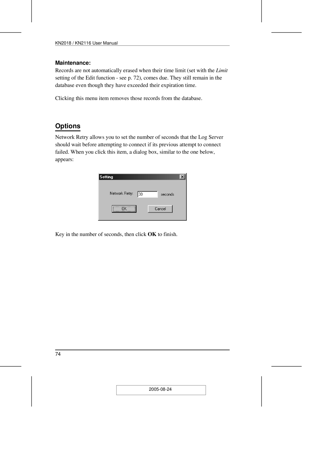 ATEN Technology KN2108 user manual Options, Maintenance 