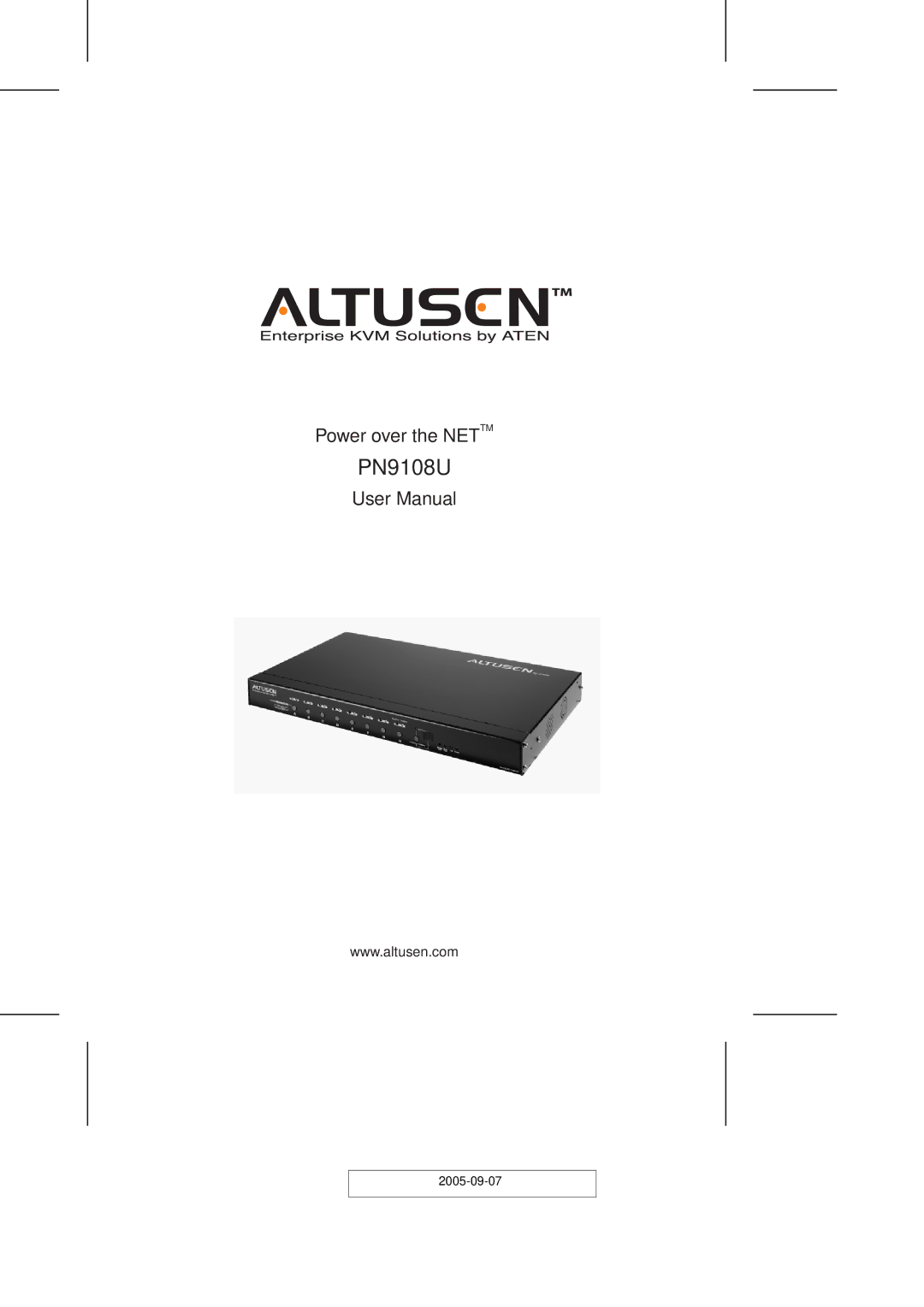 ATEN Technology PN9108U user manual 