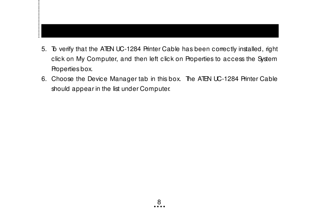 ATEN Technology UC-1284 user manual 