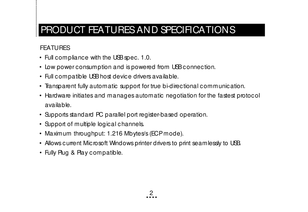 ATEN Technology UC-1284 user manual Product Features and Specifications 