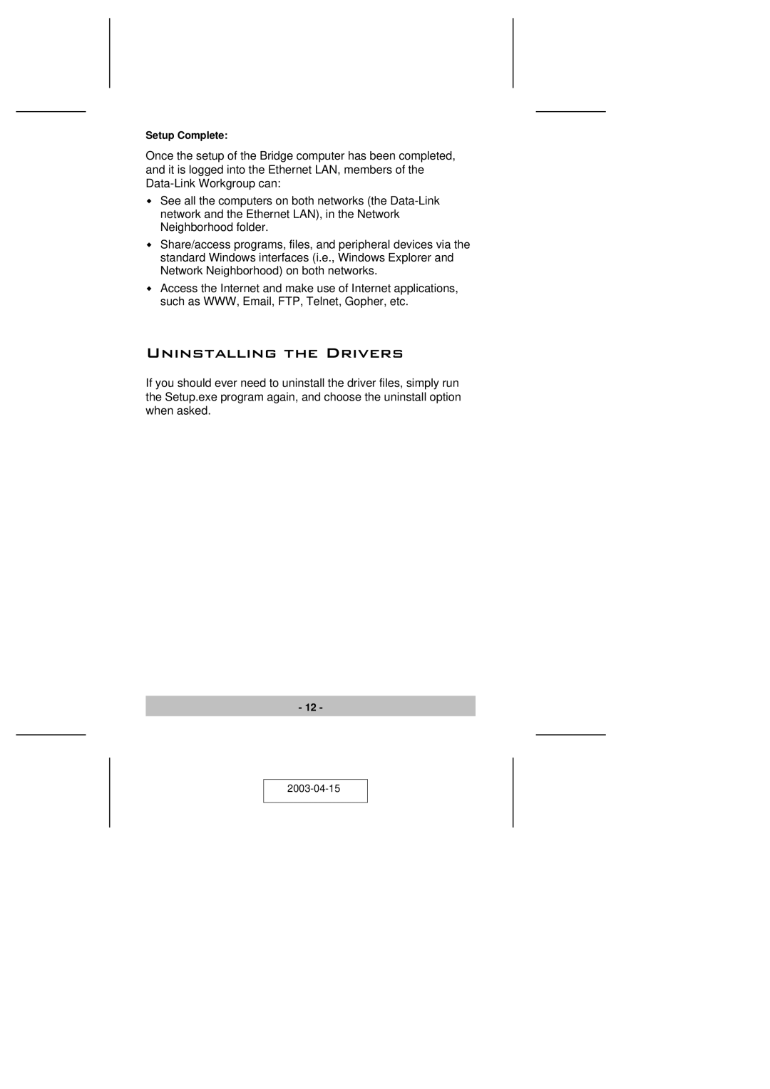 ATEN Technology UN-201 user manual Uninstalling the Drivers 