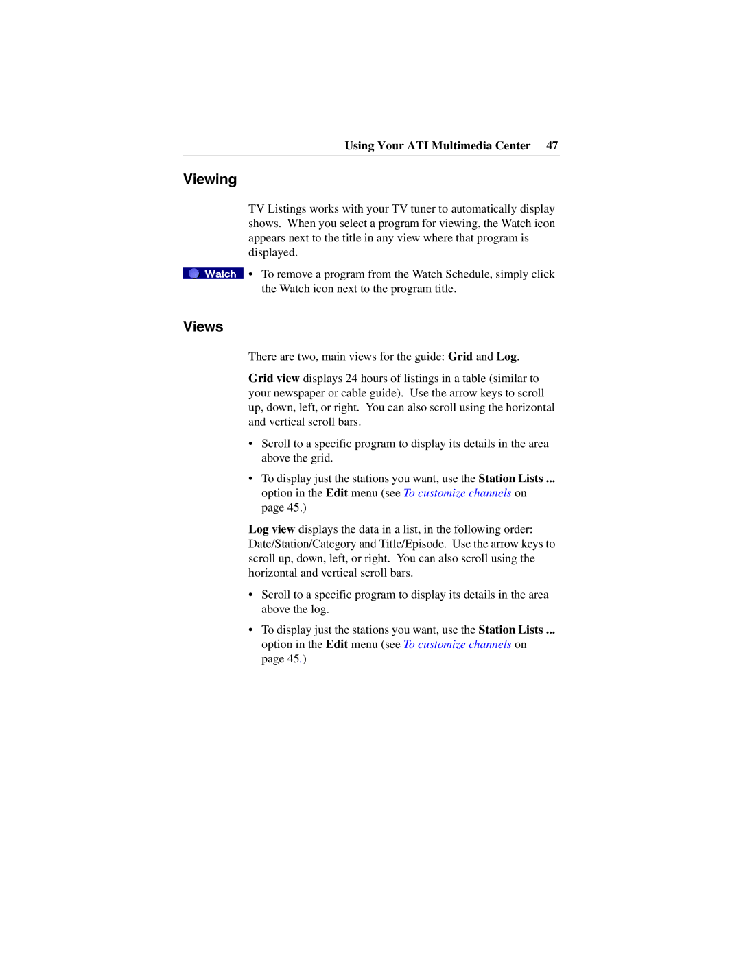 ATI Technologies 137-40188-60 specifications Viewing, Views 