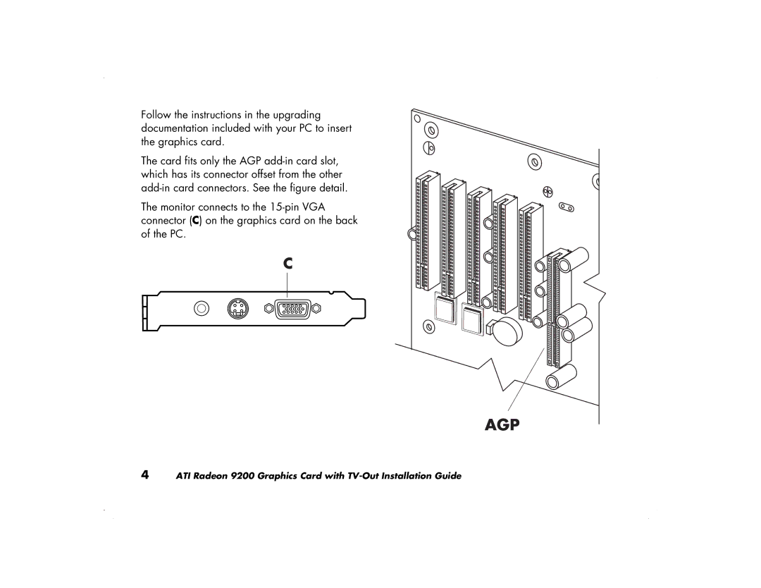 ATI Technologies 9200 manual Agp 