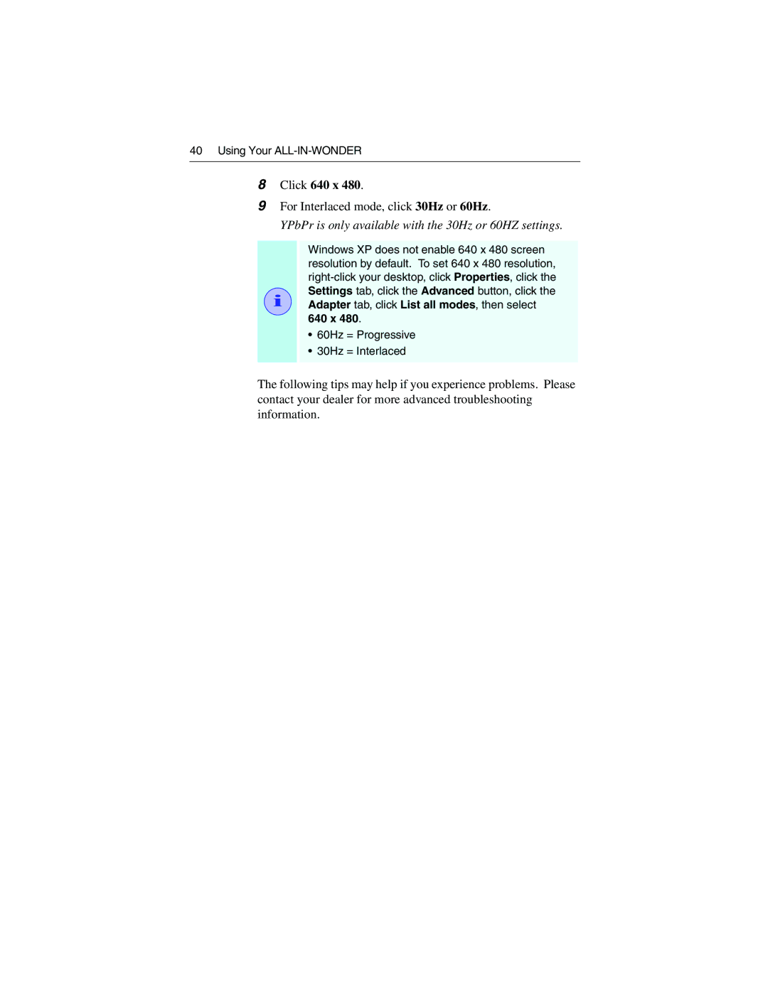 ATI Technologies 9700 specifications Click 640 x 