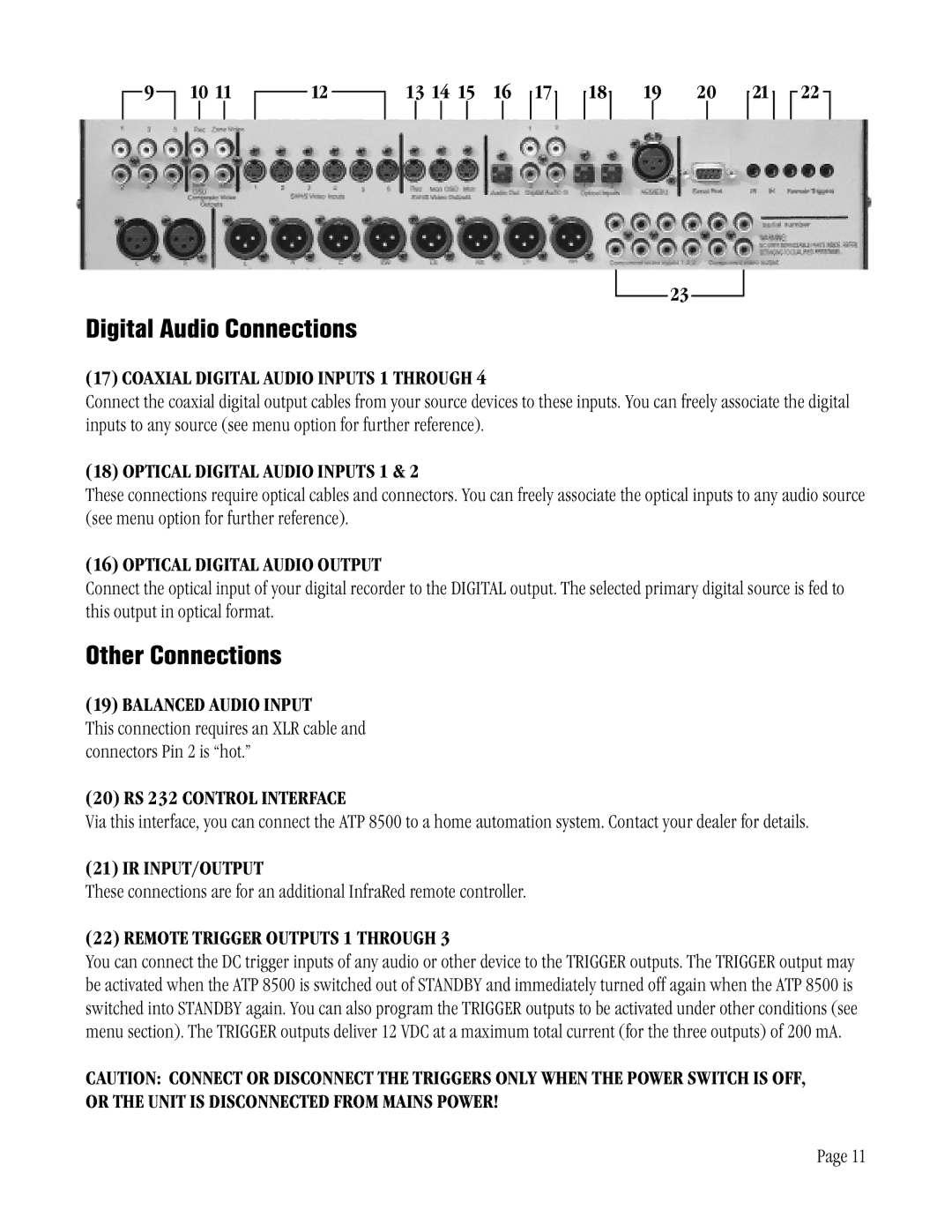 ATI Technologies ATP 8500 manual Digital Audio Connections, Other Connections 