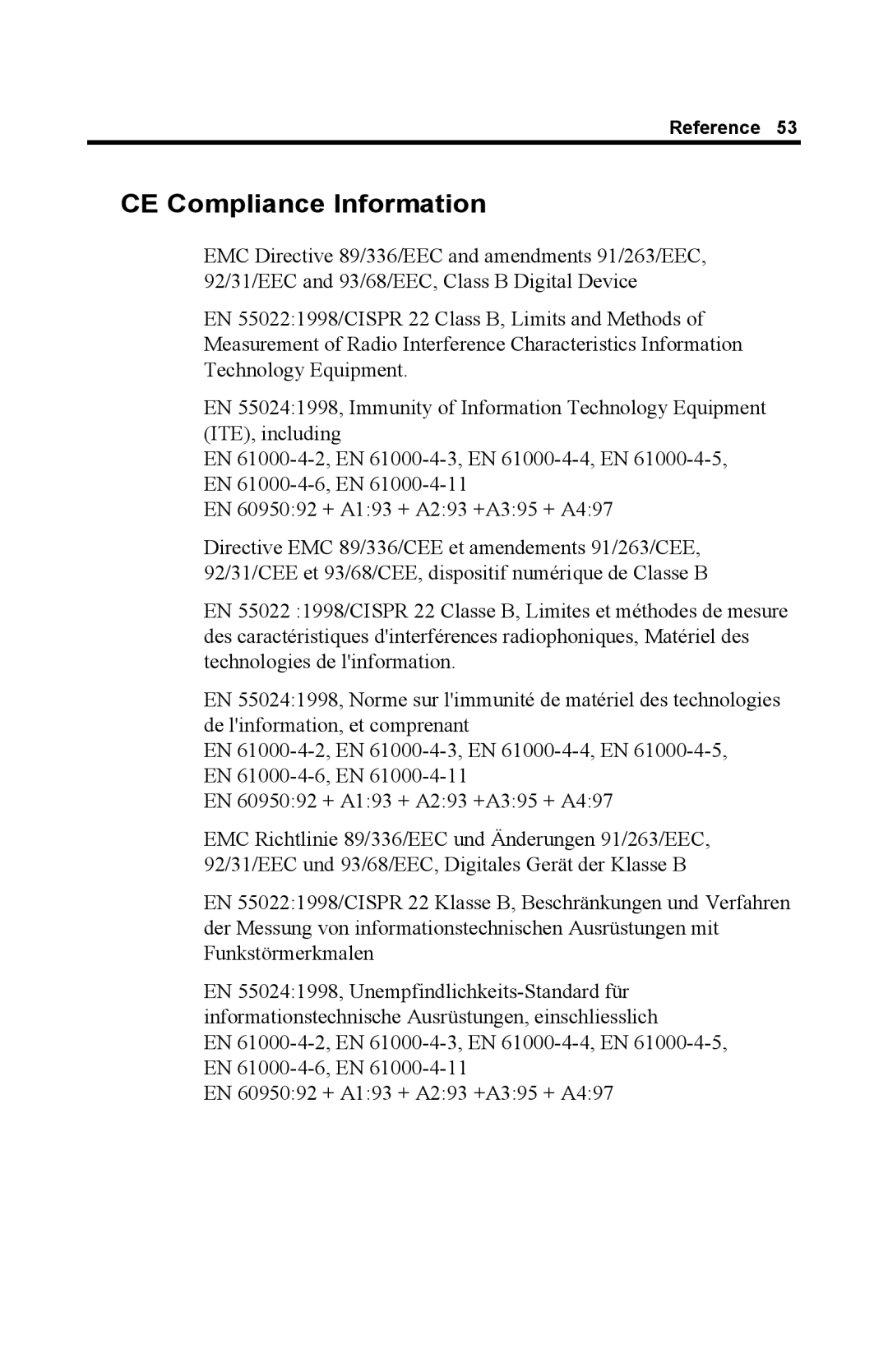 ATI Technologies GL 8800 specifications CE Compliance Information 