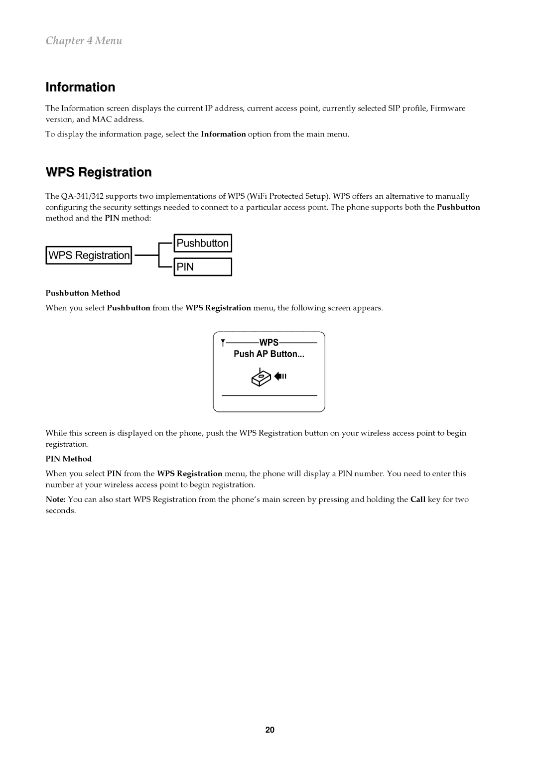 ATI Technologies QA-342, QA-341 user manual Information, WPS Registration 